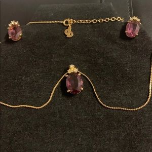 Vintage Christian Dior Amethyst Jewelry Set